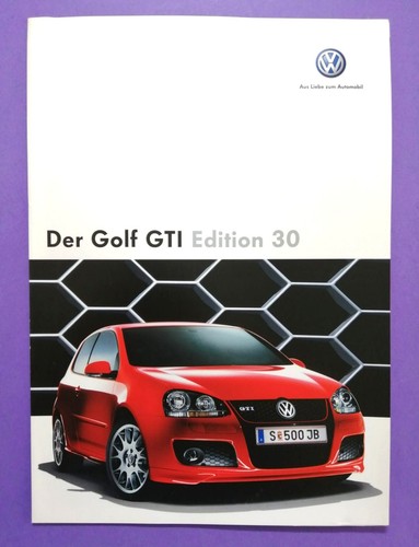 Original autoprospekt golf - vw,